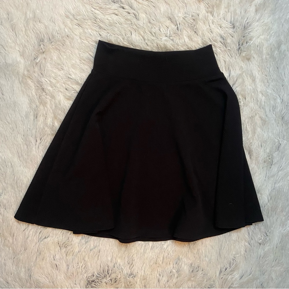 black Lily White Skater Skirt
